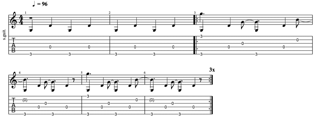 fingerpicking patterns - intermediate fingerpicking exercises 4 - learn fingerstyle on guitar