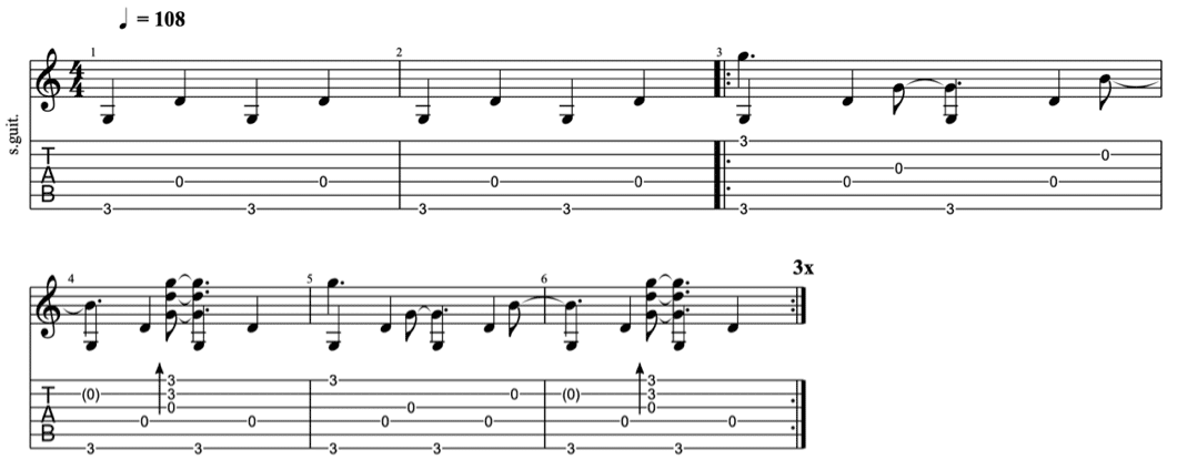 fingerpicking patterns - intermediate fingerpicking exercises 5 - learn fingerstyle on guitar