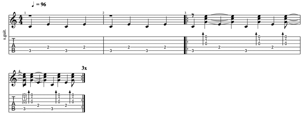 fingerpicking patterns - intermediate fingerpicking exercises 6 - learn fingerstyle on guitar