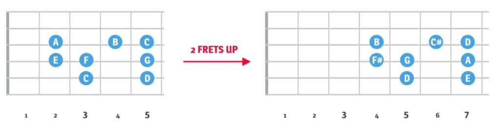 Moving Major Scales |Learn fingerpicking