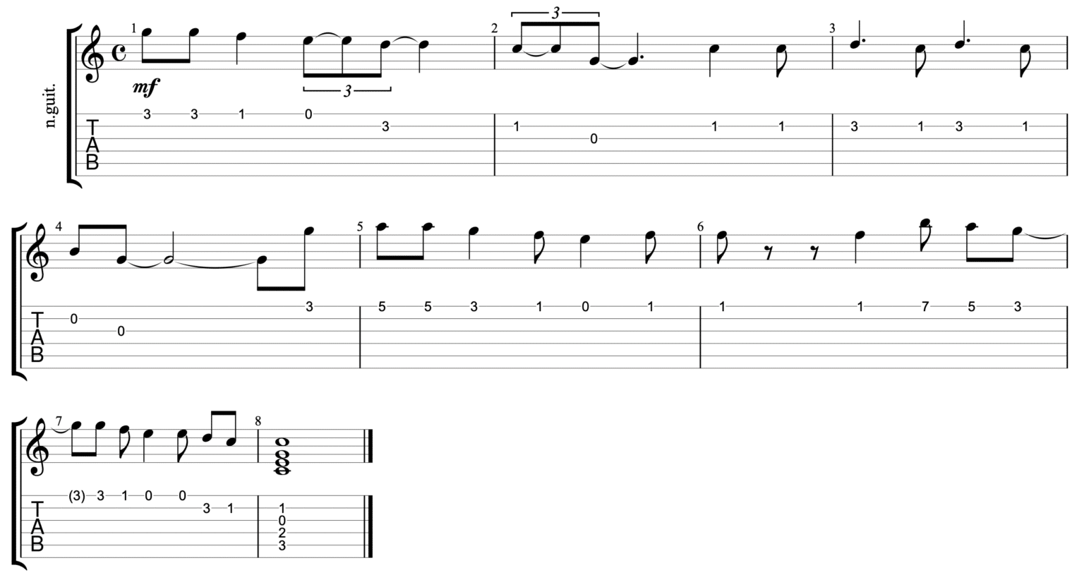 Let It Snow - verse melody solo